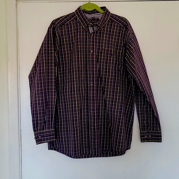 Ariat Other - Ariat Men's Purple and Green Button Down Shirt